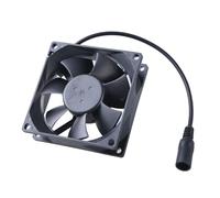 Wilgure Ventilador de refrigeración sin escobillas 8025, 80 mm, 80 x 80 x 25 mm, para PC, CPU, portátil, ordenador, funda con 5 compartimentos de conexión de 5 x 2 1 mm