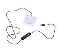 Wilgure Ventilador extractor de canal USB con tres velocidades adecuado para casas de mascotas y aseos Soldador eléctrico Ventilador de habitación