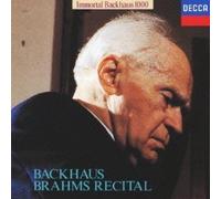 Wilhelm Bachhaus - Brahms Recital