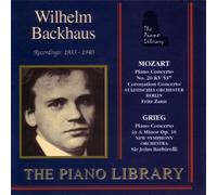 Wilhelm Backhaus [Audio CD] Grieg, Edvard; Mozart, Wolfgang Amadeus; Fritz Zaun