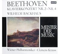 Wilhelm Backhaus - Meister der Musik - Beethoven: Klavierkonzerte Nr. 2 B-dur, op. 19 & Nr. 4 G-dur, op. 58 [Vinyl LP] [Schallplatte]