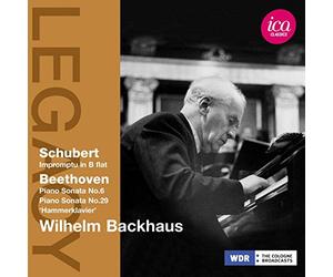 Wilhelm Backhaus - Schubert : Impromptu ; Van Beethoven : Sonates Pour Piano N°S 6, 2 & 29