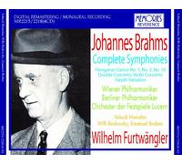 Wilhelm Furtwangler - Brahms : Complete Symphonies / Wilhelm Furtwangler