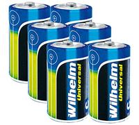 Wilhelm - Pilas alcalinas universales para bebé C LR14 (6 unidades, 1,5 V)