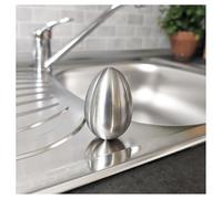 Wilhelm Sell® Jabón de Acero Inoxidable 18/10 Inoxidable - neutralizador de olores higiénico - Huevo de Acero Inoxidable para Eliminar olores - Bloque de Limpieza para Manos y pies (Huevo de jabon)