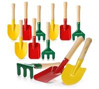 Wilhelm Sell® Set de 12 Mini Herramientas de jardín | herramientas para plantas con pala, trasplantador y rastrillo