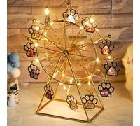 WILINNI Luces Navideñas Personalizadas Muñeco De Nieve Noria Personalizadas 1-12 Foto Regalos Para Familia Pareja Amigos Cumpleaños Navidad (estilo 7)
