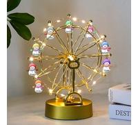 WILINNI Luces Navideñas Personalizadas Muñeco De Nieve Noria Personalizadas 1-12 Nombres Regalos Para Familia Pareja Amigos Cumpleaños Navidad (estilo 1)