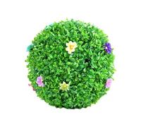 Wilitto Bola de topiario de aspecto natural, decoración de plantas artificiales de boj sintético, resistentes a los rayos UV, realista, multicapa, para exteriores, patio, porche, 13 cm