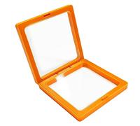 Wilitto Caja de exhibición de pulseras transparente para joyería, juego de 3 cajas de almacenamiento irrompibles para collar y anillo, película multifuncional de polietileno naranja C