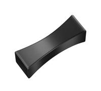Wilitto Elegante soporte para utensilios de acero inoxidable, organizador de cubiertos para mesa de comedor, apto para lavavajillas, solución de almacenamiento, compacto, moderno, pulido, negro
