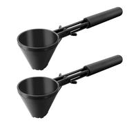 Wilitto Embudo de proteína en polvo, cuchara de café con mango largo, cuchara de café reutilizable para botellas de agua, cuchara medidora de café con café molido, herramienta de transferencia de