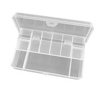 Wilitto Fishing Case - Caja de cebo de pesca de doble capa de polipropileno resistente a los arañazos, compatible con pesca de pesca transparente