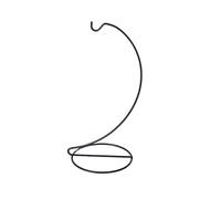 Wilitto Percha de bolas de cristal para colgar plantas, soporte para adornos para bolas, diseño en espiral, estante de hierro, terrario de aire, boda, hogar, oficina, jardín, color negro