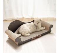 Wilitto Rascador para gatos, tabla de rascar para gatos, cama grande para rascar gatos, tabla de rascar para mascotas, protector de muebles para gatos, sofá, rascador de cartón, color negro