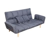Wilitto Sofá biplaza de 54 pulgadas, sofá biplaza de decoración moderna para sala de estar, sofá cama convertible para espacios pequeños, sofá de 2 asientos con patas de madera para dormitorio, color