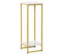Wilitto Soporte alto de metal para plantas de interior y exterior, estilo nórdico, soporte cuadrado para macetas, estante para macetas, para sala de estar, balcón, patio, jardín, 90 cm
