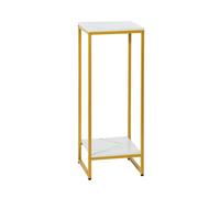 Wilitto Soporte alto de metal para plantas de interior y exterior, estilo nórdico, soporte cuadrado para macetas, para sala de estar, balcón, patio, jardín, 75 cm