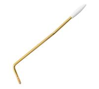 Wilkinson 4,8mm Enroscar Palanca de Tremolo Vibrato Arm para Guitarra Eléctrica Fender Mexico Strat, Dorado con Punta Blanca