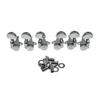 Wilkinson - Afinadores de bloqueo de 3 x 3 pulgadas, tamaño completo, afinadores de guitarra, clavijas de afinación, cabezales de máquina de guitarra para Les Paul o guitarras acústicas, cromadas