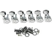 Wilkinson - Claves de afinación para guitarra (6 unidades, cromadas, E-Z LOK)
