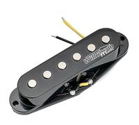 Wilkinson High Output Cerámico Pastilla Single Coil Puente Pickup para Guitarra eléctrica tipo Strat, Negro