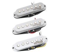 Wilkinson High Output Cerámico Pastillas Single Coil Pickups Set para Guitarra eléctrica tipo Strat, Blanco