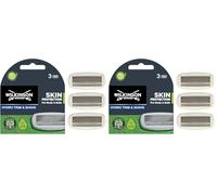 Wilkinson - Hydro Trimmer - Body &Balls - 3 recambios de cuchillas para maquinilla de afeitar eléctrica - Protección de la piel para hombres con gel de aloe vera (Paquete de 2)