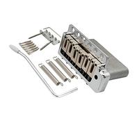 Wilkinson M Series WOV09 Deluxe 52,5mm Puente Tremolo 6 Tornillos Cromado | Selleta Moderno, Palanca Trémolo Presión Bloque 36 mm, para Guitarra Eléctrica American Vintage Narrow Spacing Strat