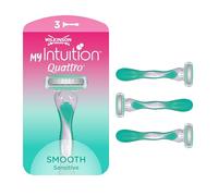 Wilkinson myIntuition Smooth Sensitive Quattro - Maquinillas de afeitar desechables para mujer, depilación, tacto aloe, afeitadora de rutina de aseo