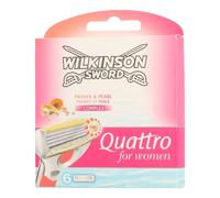 Wilkinson Quattro para mujer - Klingen Papaya & Pearl Complex 6 piezas