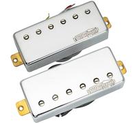 Wilkinson Serie M Céramique Pastillas Mini Humbucker Puente y Mástil Pickups Set para Guitarra Eléctrica Les Paul/Fire-bird, Cromado