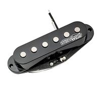 Wilkinson Serie M High Output Alnico 5 Pastilla de Bobina Simple Mástil Pickup para Guitarra Eléctrica Stratocaster, Negro