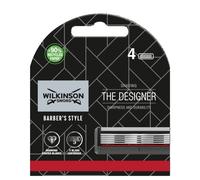 Wilkinson Sword Barber's Style - Maquinilla de afeitar The Designer - Cuchillas de recarga - Pack de 4 cuchillas de recarga