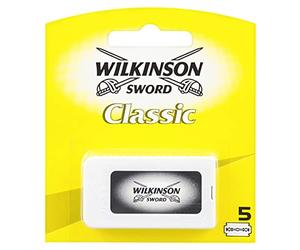 Wilkinson Sword Classic - Cargador de 5 Cuchillas de Afeitar de Doble Filo