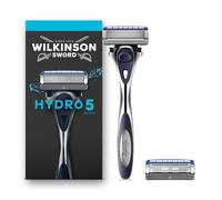 Wilkinson Sword Hydro 5 Maquinillas para hombre, hidratantes, cuchillas con revestimiento de carbono, mango de maquinilla con 2 recambios de cuchilla