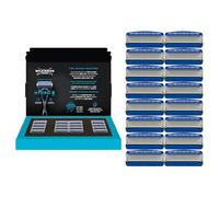 Wilkinson Sword Hydro 5 - Recambios de afeitadora para hombre, hidratantes, con revestimiento de carbono, 16 cartuchos