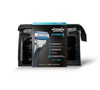 Wilkinson Sword Hydro 5 Skin Protection Regular Kit de Viaje, 1 Máquinilla de Afeitar Recargable de 5 Hojas para Hombres y 5 Recambios de Cuchillas de Afeitar, Neceser de Baño
