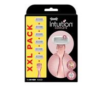 Wilkinson Sword Intuition Complete - Pack XXL - Maquinilla de Afeitar de Mujer, Incluye 6 Recambios de 5 Hojas de la Gama Intuition, Apta para Todas las Zonas, Diseño Slim