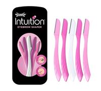 WILKINSON SWORD - Intuition Eyebrow Shaper | Recorta y elimina el vello facial | Herramienta para dermaplaning | Pack de 5 maquinillas de afeitar desechables