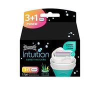 Wilkinson Sword Intuition Sensitive Care - Pack 3+1 Recambios Intuition con Bandas Protectoras e Hidratantes de Aloe Vera, Vitamina E y Vitamina B5 - 4 Recambios