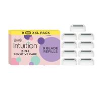 Wilkinson Sword - Intuition Sensitive Care - Pack de 9 Recambios de 4 Hojas Rodeadas de Jabón y Bandas Lubricantes de Aloe Vera y Vitamina E - Estuche Apto para Buzón - 9 unidades