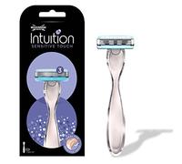 Wilkinson Sword Intuition Sensitive Touch - 1 Maquinilla de Afeitar Pensada Para Pieles Sensibles + 1 Recambio de 3 Hojas Compatible con Cualquier Recambio de la Gama Intuition Complete
