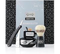 Wilkinson Sword Kit de Afeitado Clásico Manual - Set Regalo para Hombres. Incluye: Navaja de Afeitar Clásica + 5 Cuchillas de Doble Hoja + Brocha de Afeitar + Jabón de Afeitado
