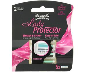 Wilkinson Sword Lady Protector - Cuchillas de afeitar para mujer, paquete de 5