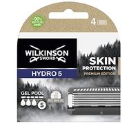 Wilkinson Sword - Maquinilla de afeitar Hydro 5 Skin Protection Premium Edition - Cuchillas de recarga x4 - Paquete con 4 cuchillas de carga