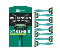 Wilkinson Sword - Xtreme 3 Sensitive - Maquinillas de afeitar desechables para hombre para pieles sensibles - Pack 8 unidades