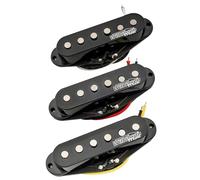 Wilkinson Vintage 60's Staggered Alnico 5 Pastillas Single Coil Pickups Set para Guitarra eléctrica tipo Strat, Negro
