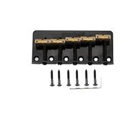 Wilkinson WBBC5 18mm Puente Bajo 5 Cuerdas Selletas de Latón para Precision Jazz Bass, Negro