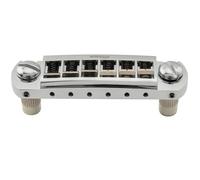 Wilkinson WOGT3 52mm Estilo Pigtail Puente Wraparound para Guitarra Eléctrica tipo USA Epiphone Les Paul Junior SG, Cromado